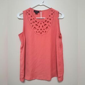 Method Pink Scalloped Design Tank Sleeveless Blouse Women's Small